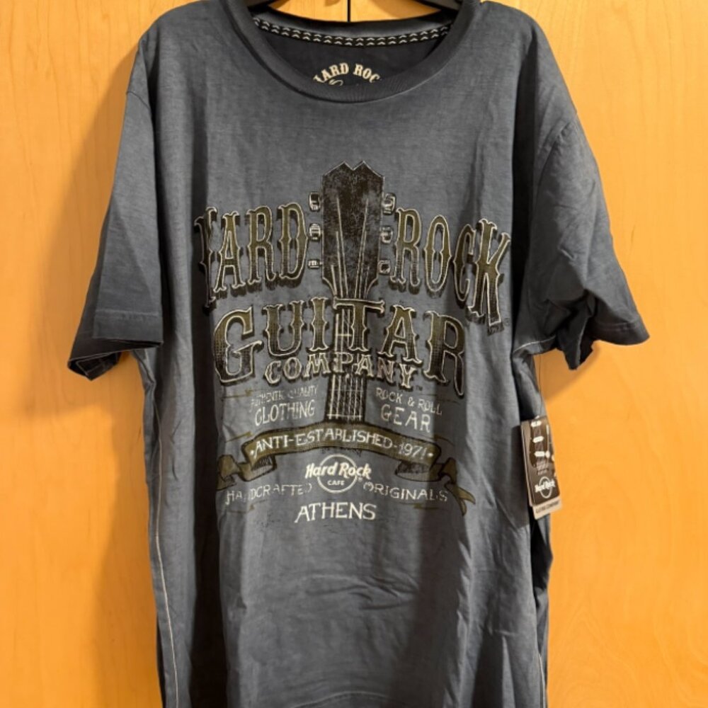 NWT Hard Rock Guitar Company ATHENS tshirt